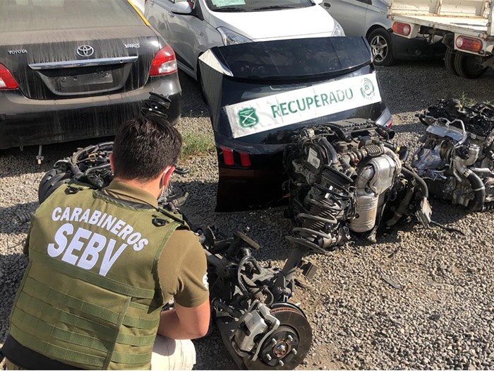 Carabineros desmantela banda criminal vinculada a múltiples delitos de robo y violencia