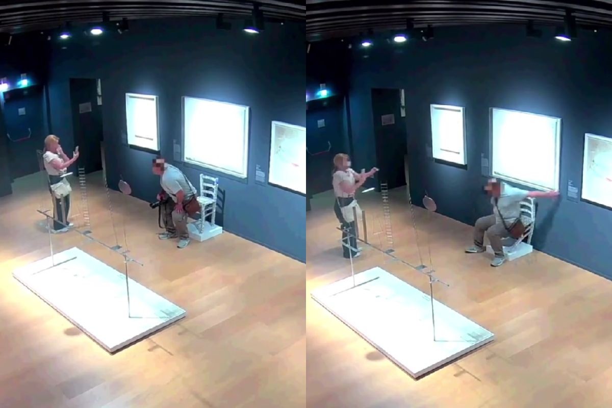 Incidente en museo italiano: turista rompe obra de arte al intentar tomarse una foto