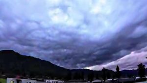 Impresionante timelapse revela la llegada de un sistema frontal en Rancagua