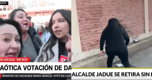 Incidente entre periodista de CNN Chile y adherente de Daniel Jadue durante votación en Recoleta