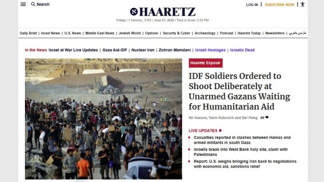 Soldados israelíes reciben órdenes de disparar a palestinos que buscan alimentos en Gaza, revela Haaretz