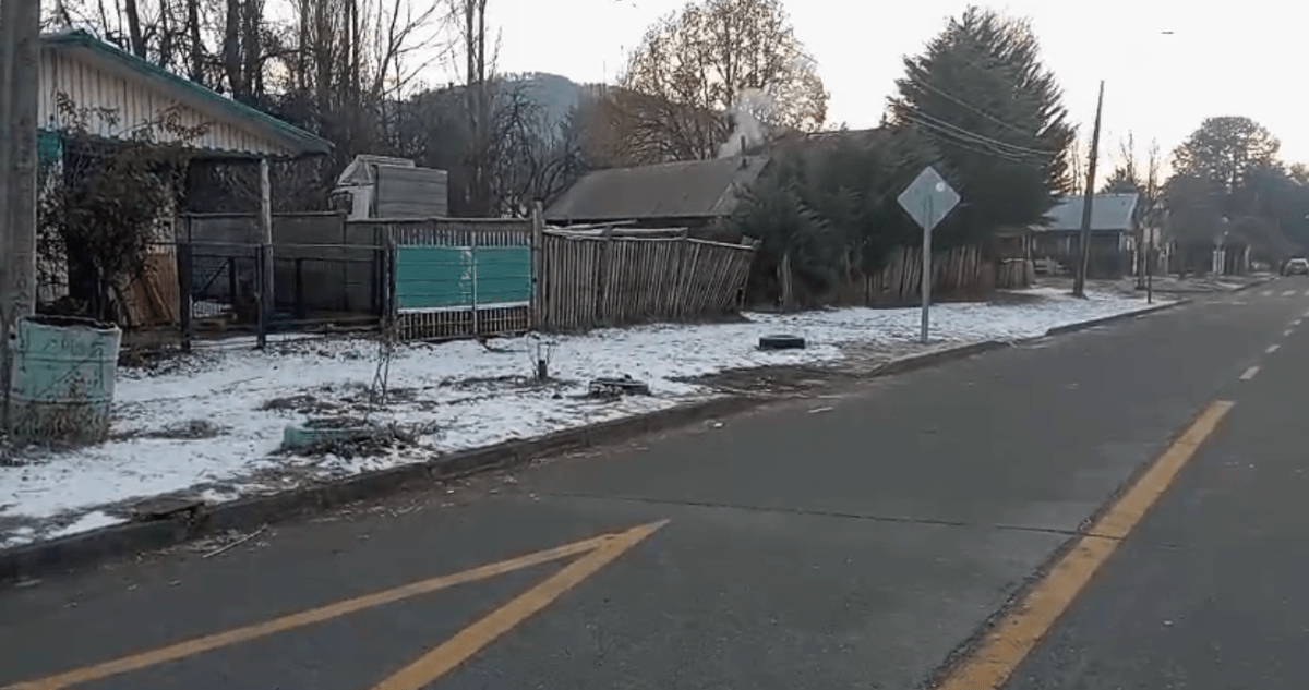 Lonquimay alcanza -15 grados, la temperatura más baja del año en la región de La Araucanía