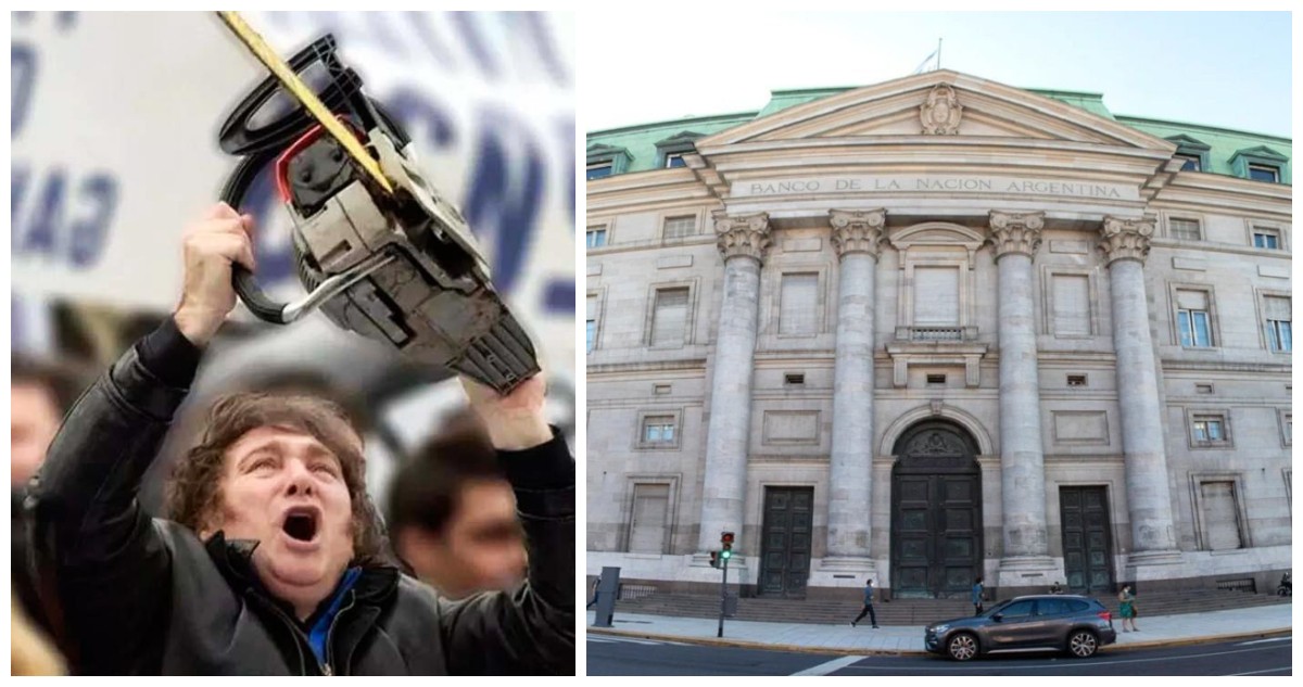 El Banco Nación de Argentina cierra 60 sucursales para reducir gastos según directrices de Milei