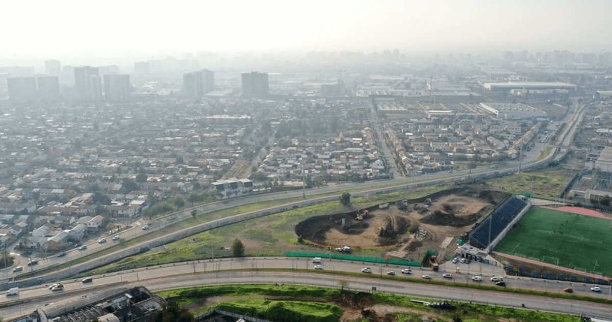 Avanza la construcción del Parque Inundable Víctor Jara para mitigar inundaciones en Santiago